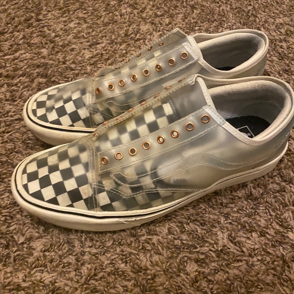 Size 11 - Vans Mens Comfycush Slip Checkerboard